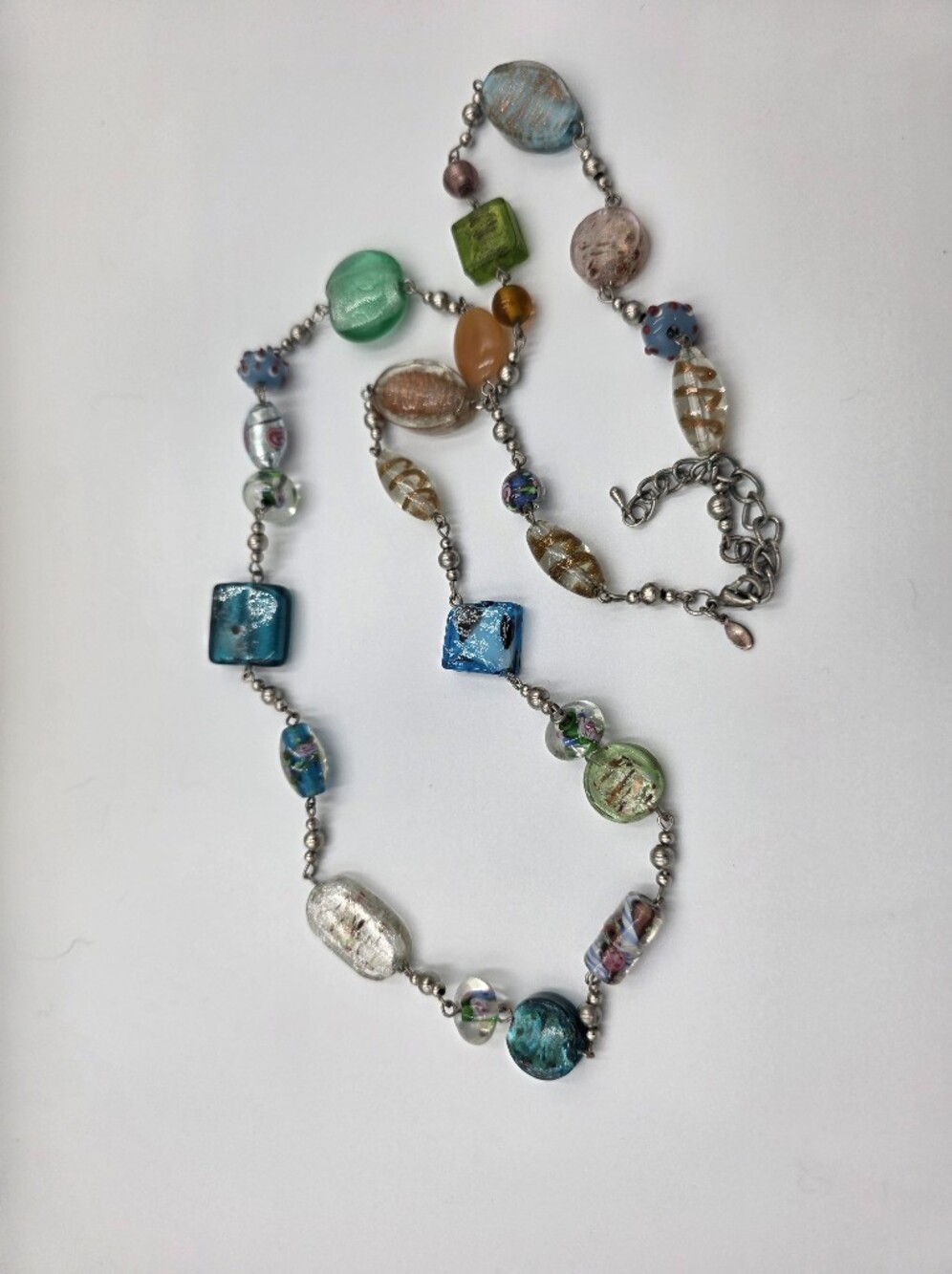 Premier Designs Candy Multicolor Glass Bead Double Strand Necklace Women Jewelry